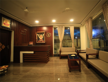 Reception desk at Sivavel Residency