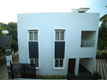 Entrance side view of Sivavel Residency